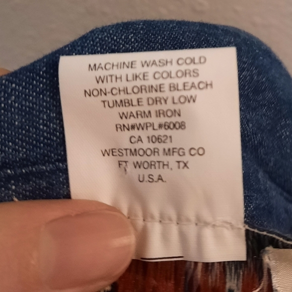 Panhandle Slim Tribal Western Denim Shirt M - Picture 4 of 6